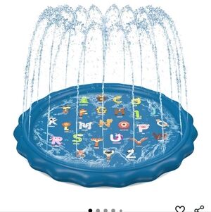 Blue Alphabet Splash Pad